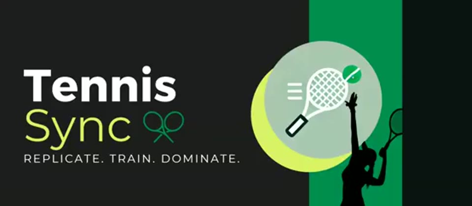 Tennis Sync — Replicate. Train. Dominate. 片头画面
